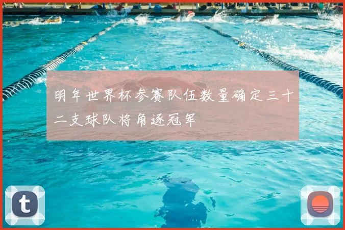 明年世界杯参赛队伍数量确定三十二支球队将角逐冠军